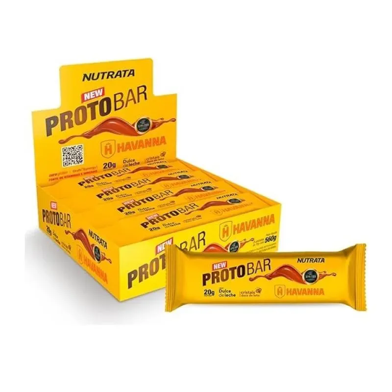 Protobar Whey Display - Sabor: Doce de Leite Havanna (9 Unid. 70g)
