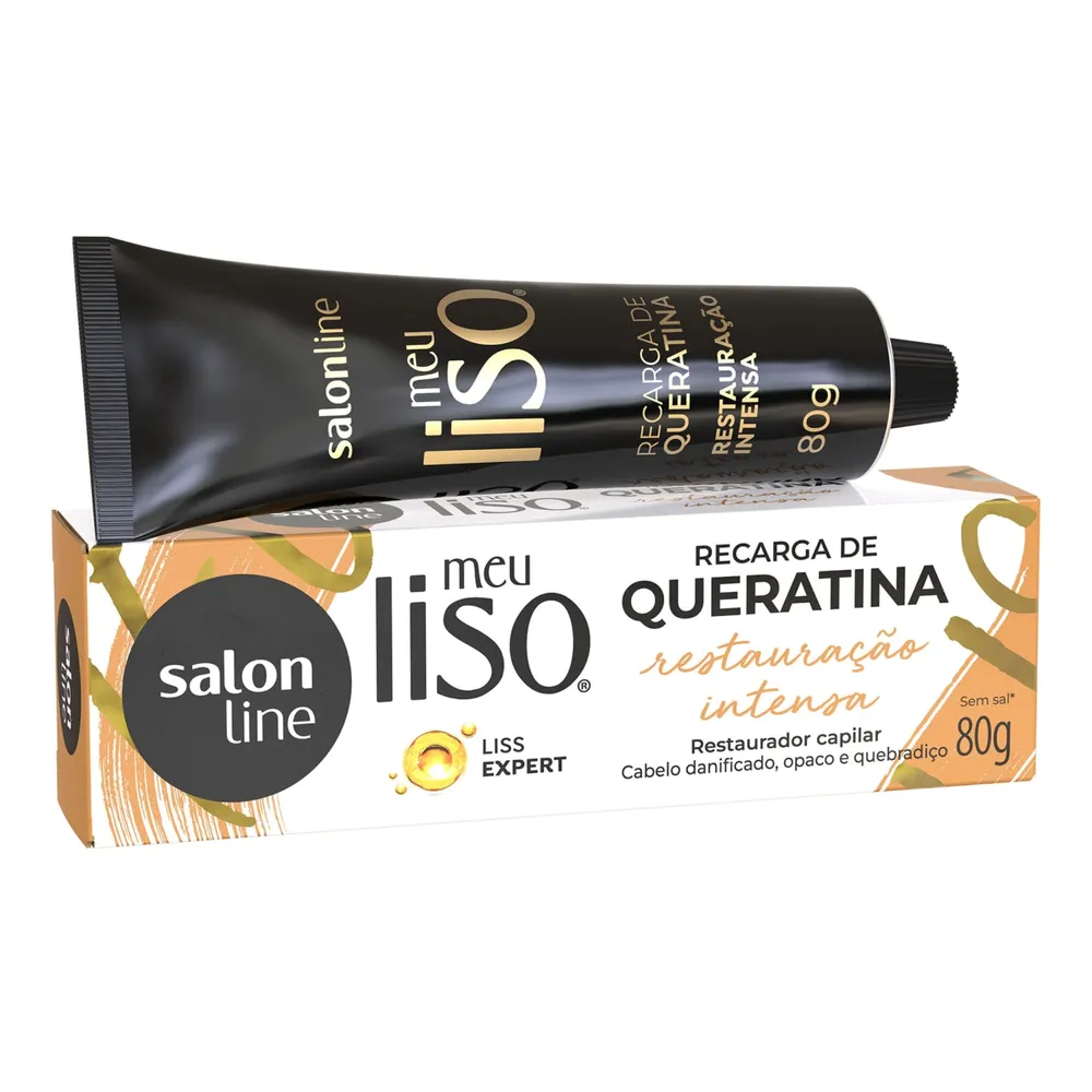 Recarga Salon Line Meu Liso Queratina Restauração 80g