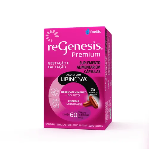 Regenesis Premium Vitamina para Gestante 60 Cápsulas Moles