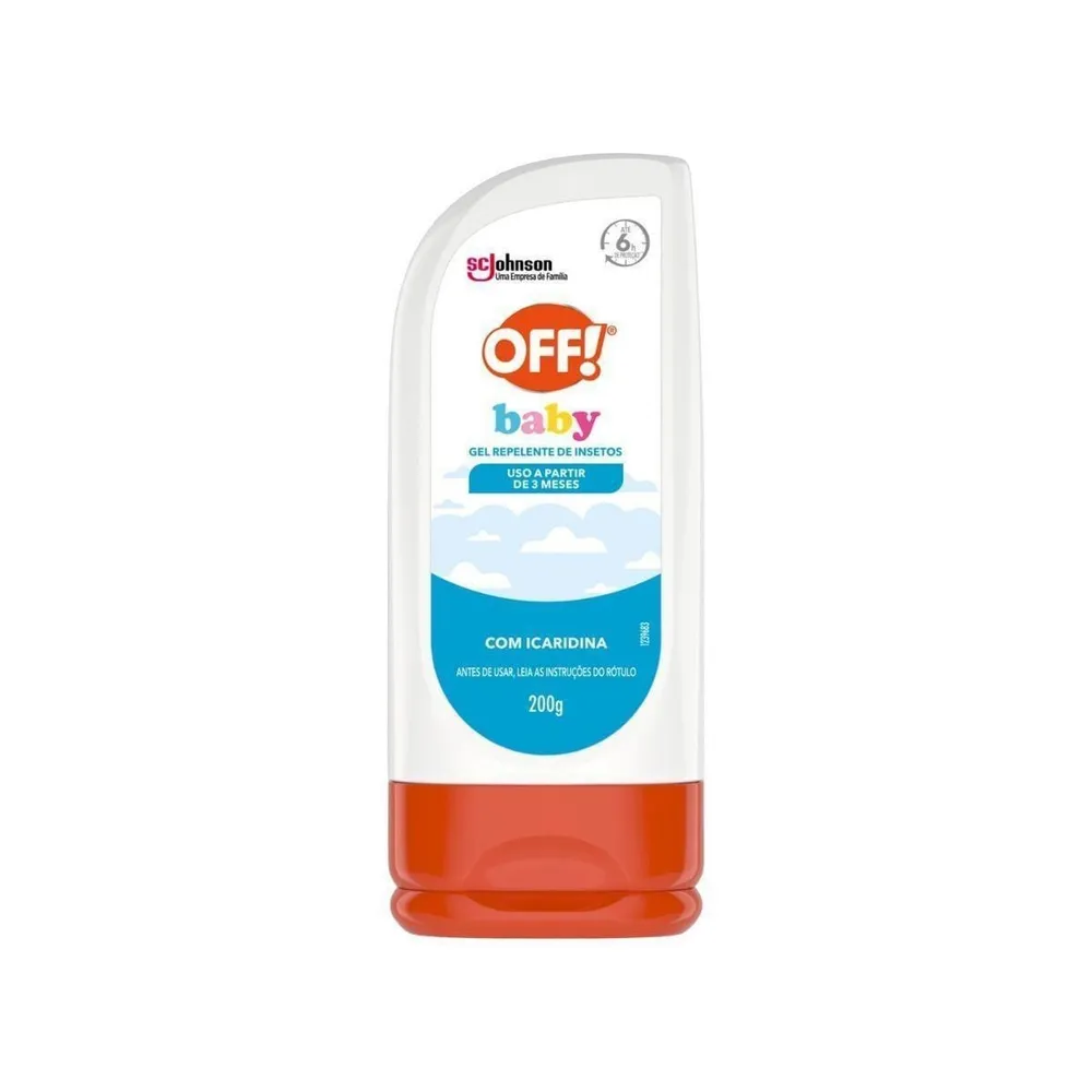 Repelente De Insetos Gel Com Icaridina 6h Off! Baby Squeeze 200g