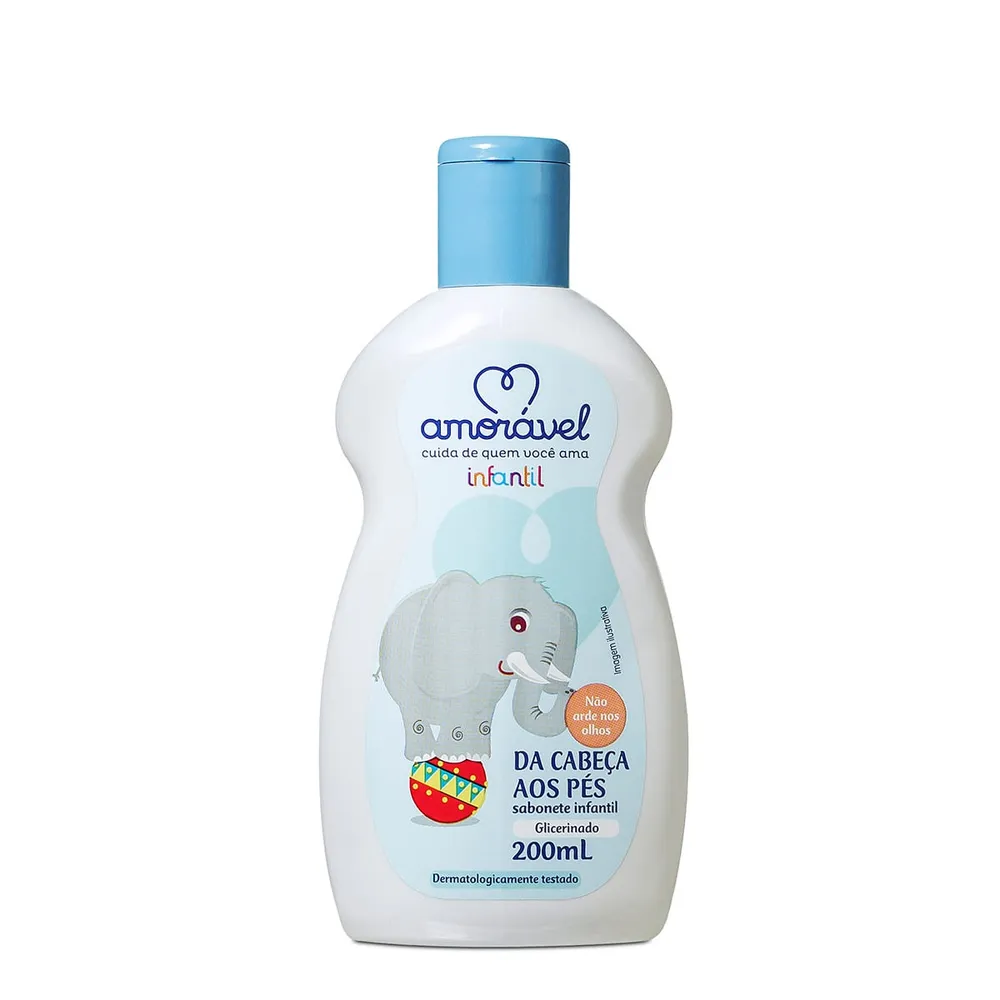 Sabonete Amorável Infantil Cabeça Aos Pés 200ml