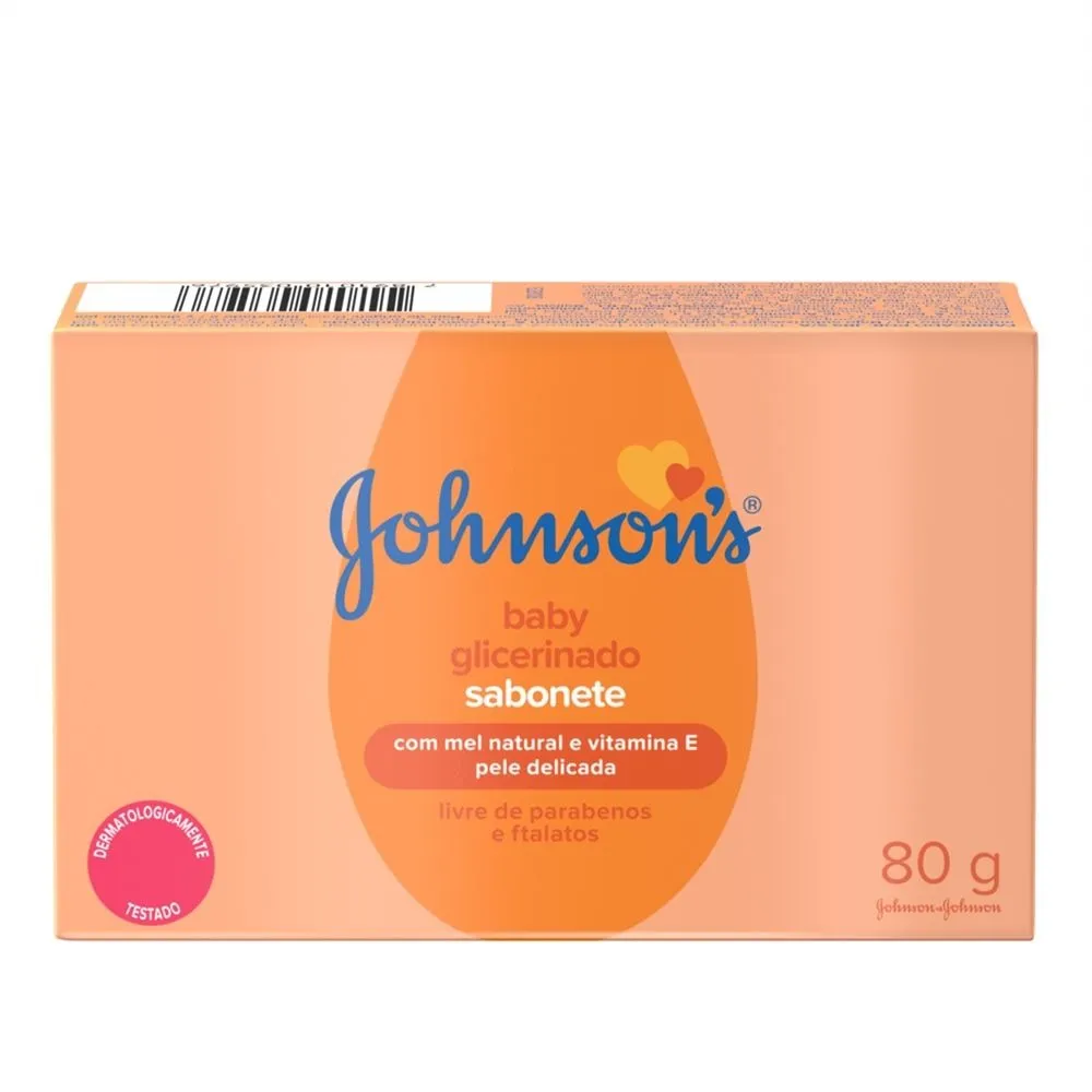 Sabonete de Glicerina Infantil Johnson's Baby 80g