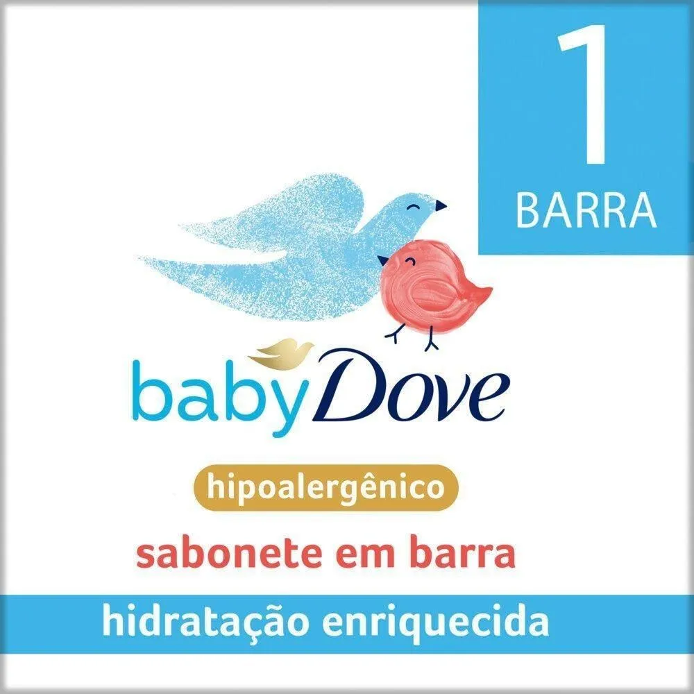 Sabonete em Barra Infantil Baby Dove Hidratação Enriquecida 75g