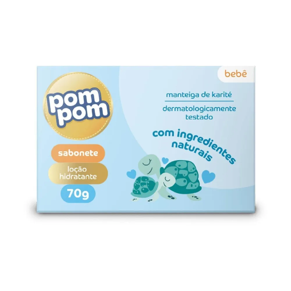 Sabonete em Barra Infantil Pom Pom Hidratante 70g