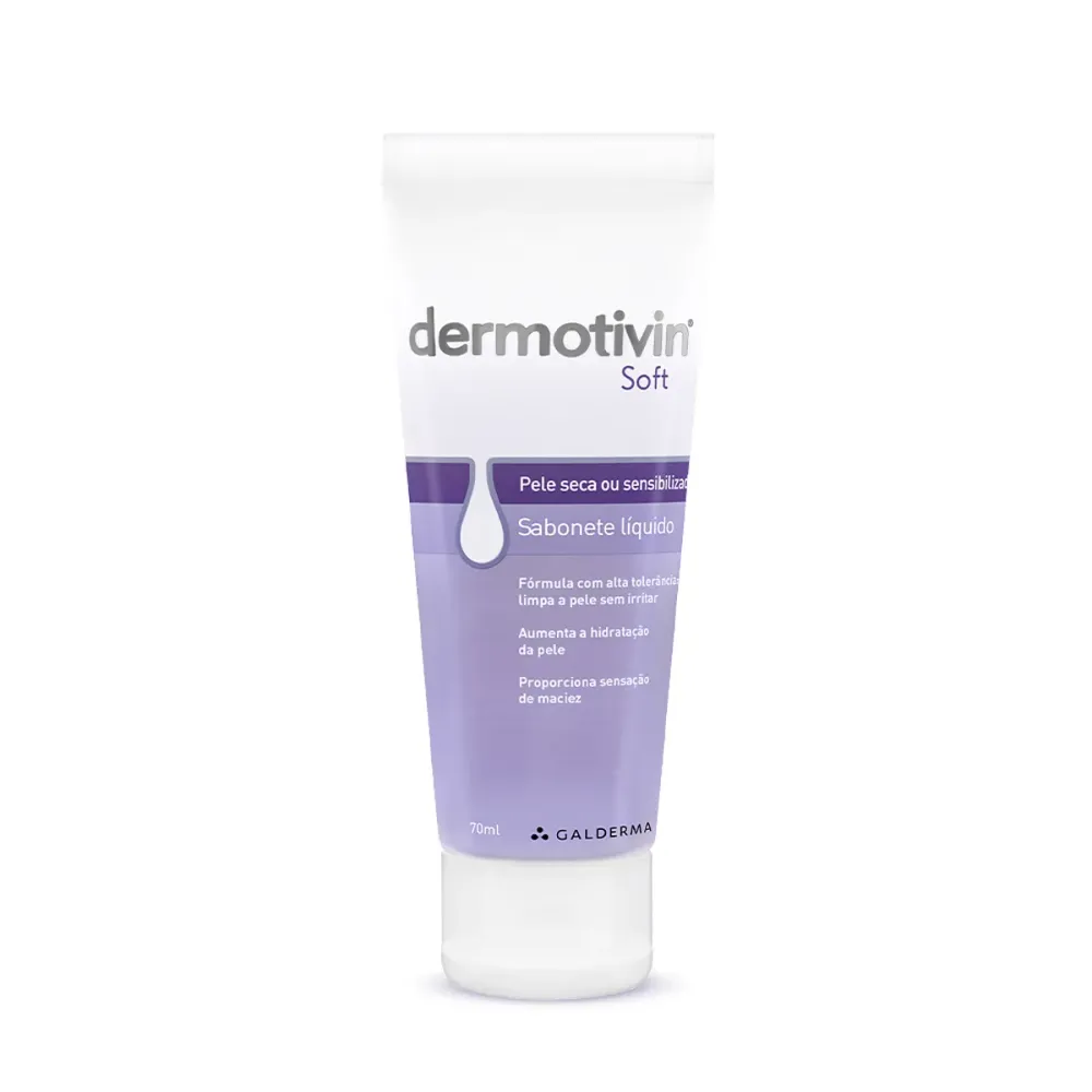 Sabonete Líquido Facial Dermotivin Soft Pele Seca ou Sensibilizada 70ml