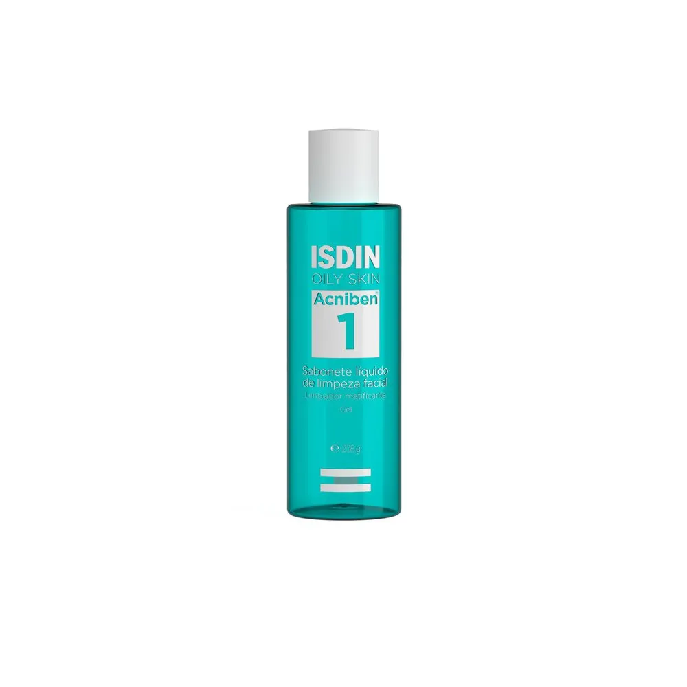 Sabonete Líquido Facial ISDIN Acniben Pele Oleosa e Acneica 208g