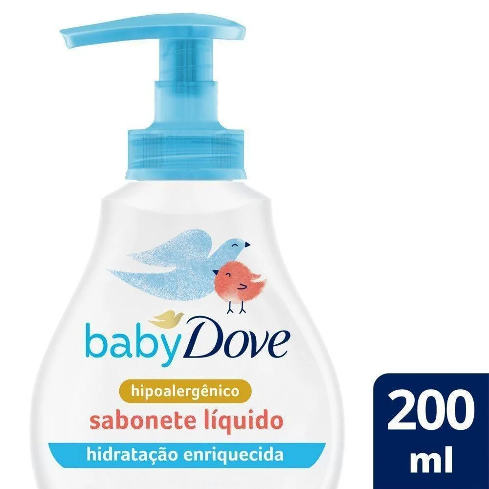 Sabonete Líquido Infantil Baby Dove Hidratação Enriquecida 200ml