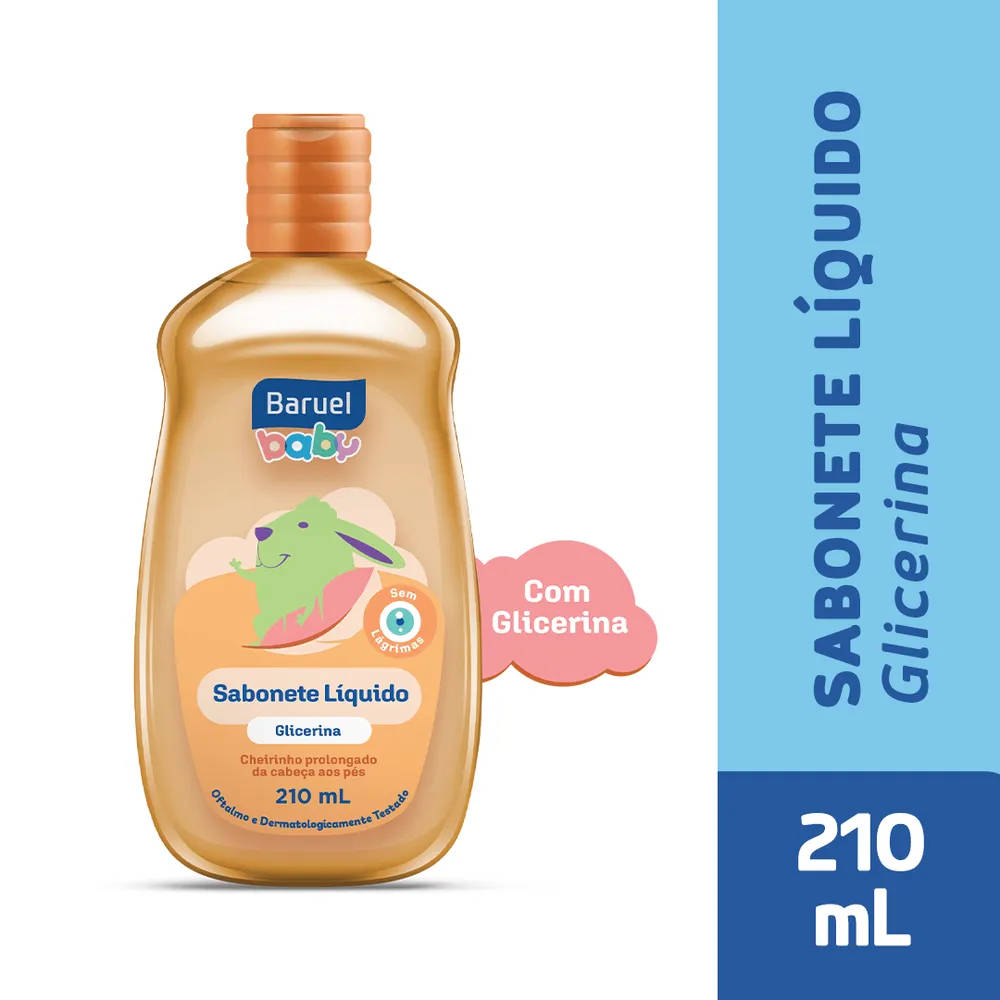Sabonete Líquido Infantil Baruel Baby Glicerina 210ml