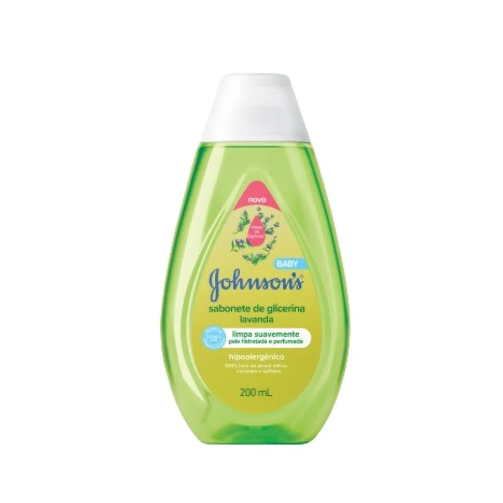 Sabonete Líquido Infantil Johnson's Baby Glicerina Lavanda 200ml