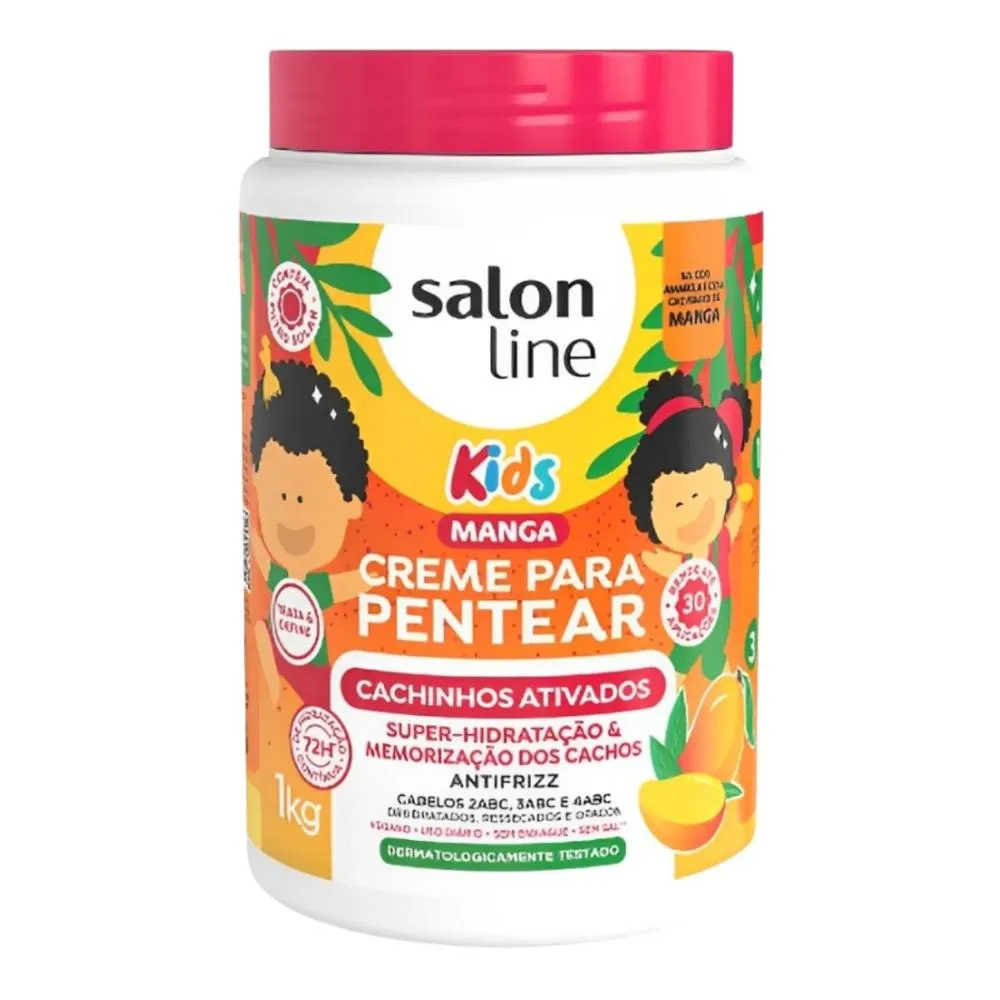 Salon Line Kids - Manga Cachinhos Ativados - Creme para Pentear - 1000ml