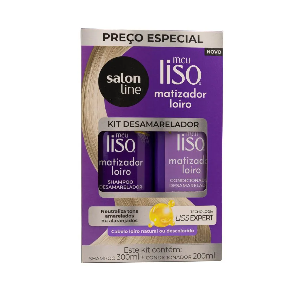 Salon Line Meu Liso Desamarelador Shampoo e Condicionador