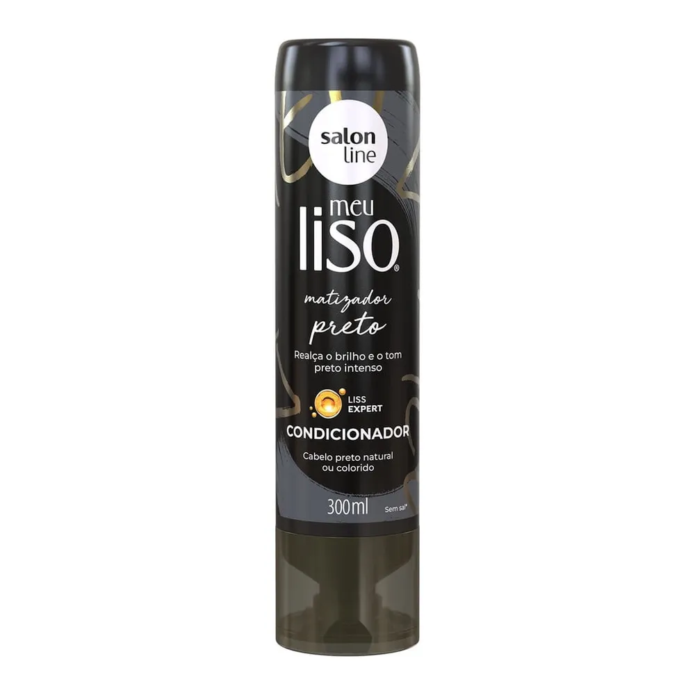 Salon Line Meu Liso Matizadora Preto Condicionador - 300ml