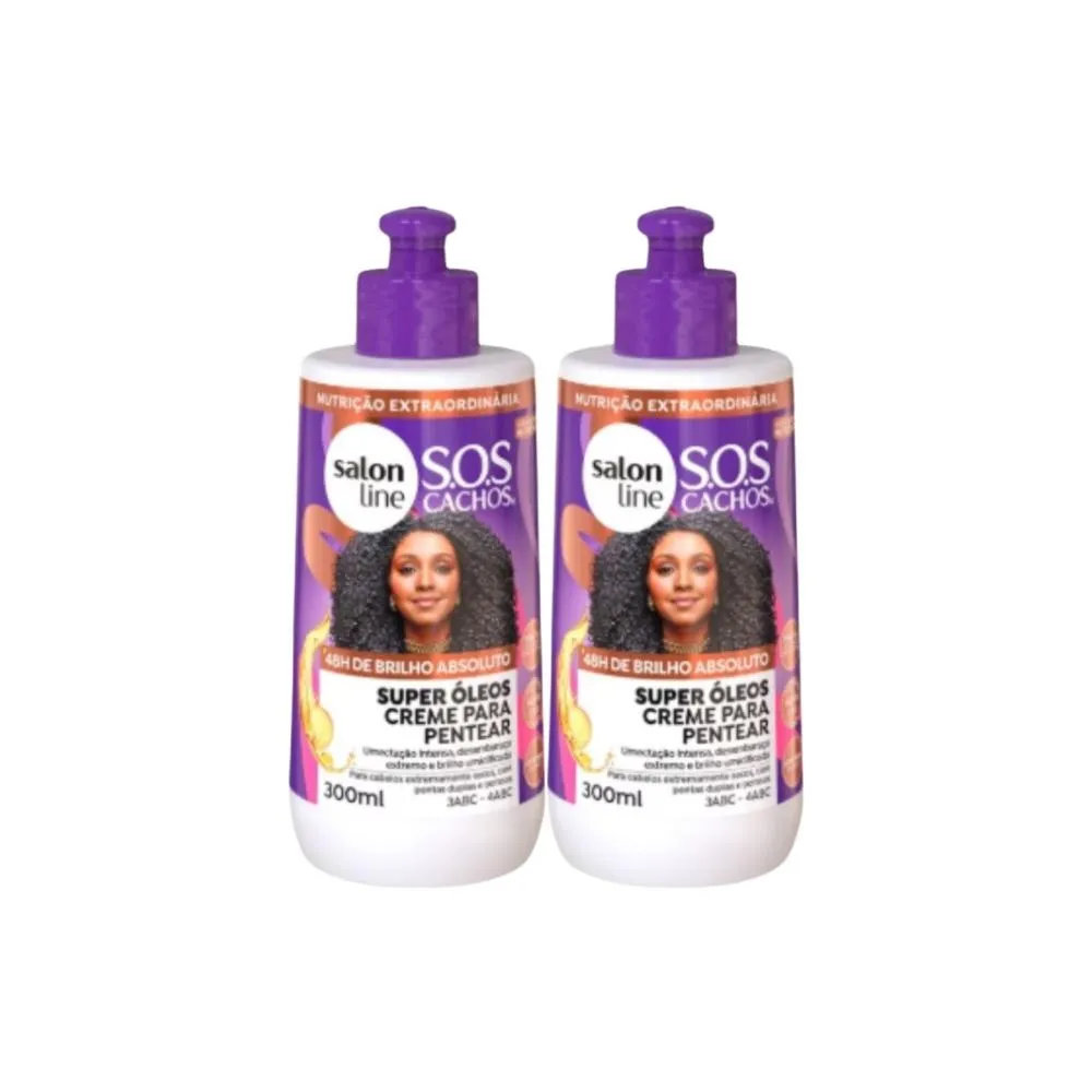 Salon Line S.O.S Cachos Super Óleos Kit 2 Creme - 300ml