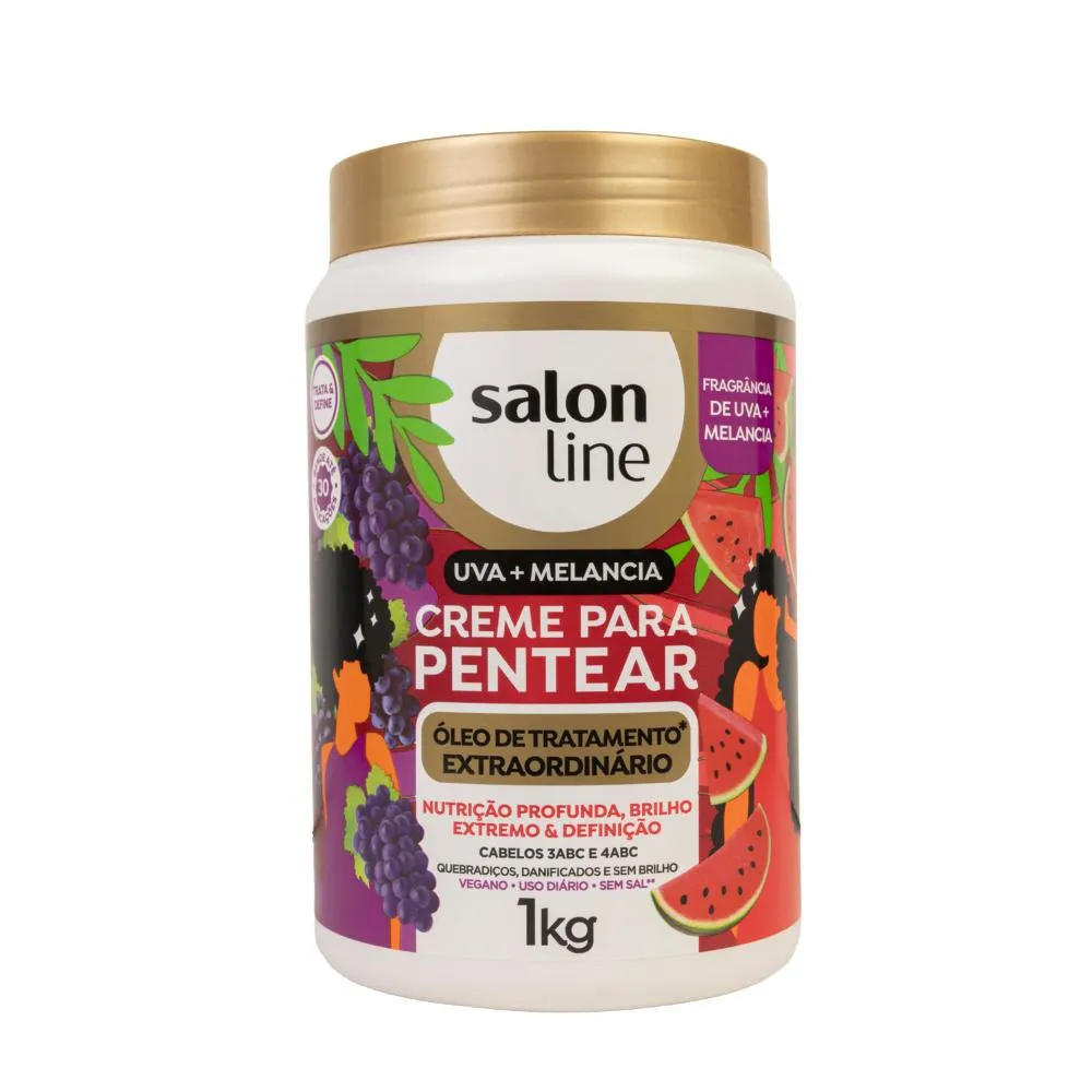 Salon Line - Uva + Melancia - Creme para Pentear - 1000ml