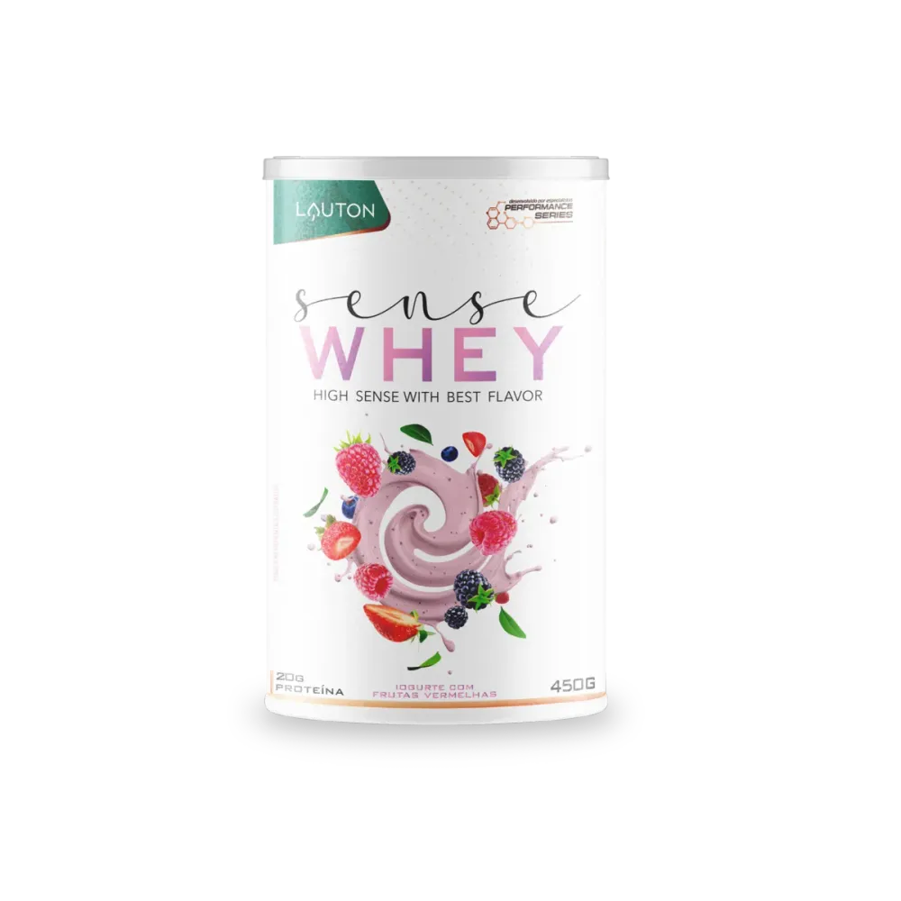 Sense Whey Lauton Performance Séries Iogurte com Frutas Vermelhas 450g