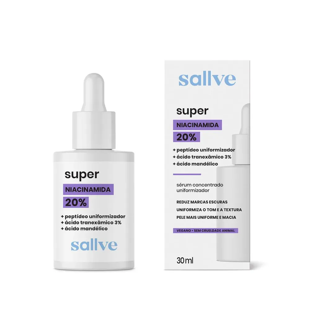 Sérum Facial Super Niacinamida 20% Sallve 30ml