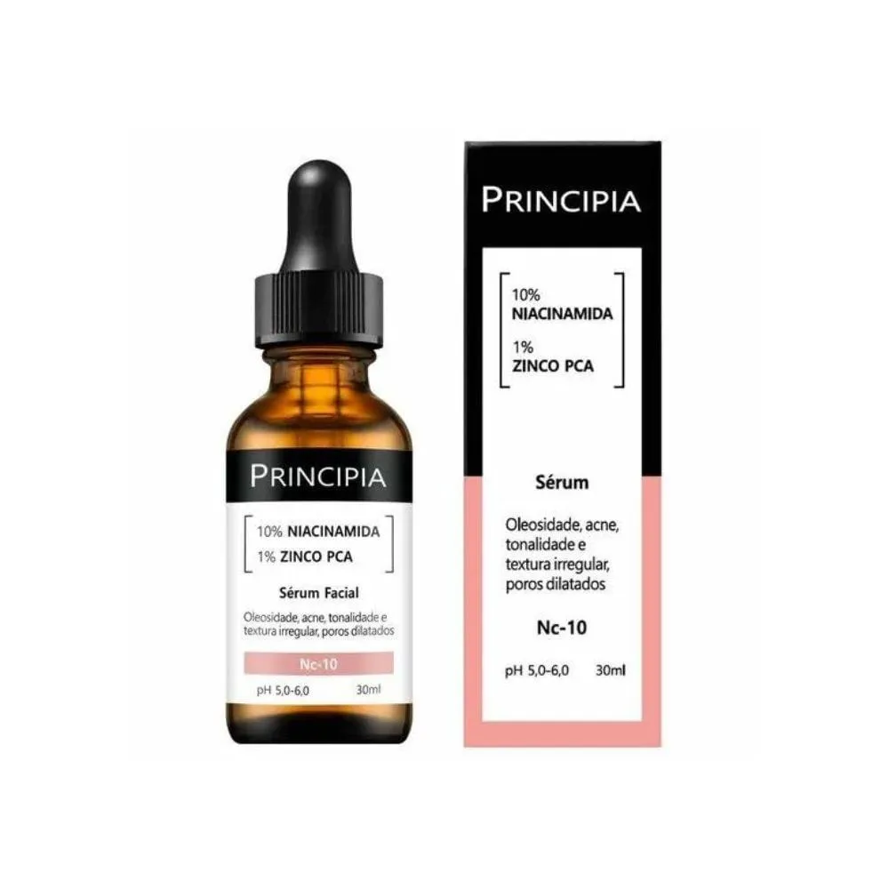 Sérum Principia NC-10 com 10% Niacinamida e 1% Zinco 30ml