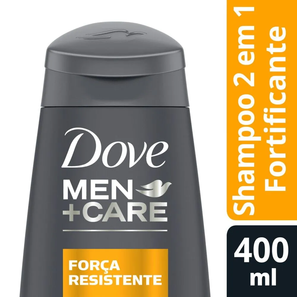 Shampoo Dove Men Care 2 Em 1 Força Resistente 400ml