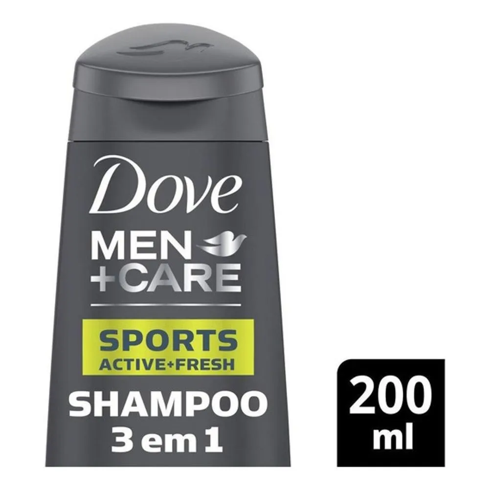 Shampoo Dove Men+Care Sports 3 em 1 200ml