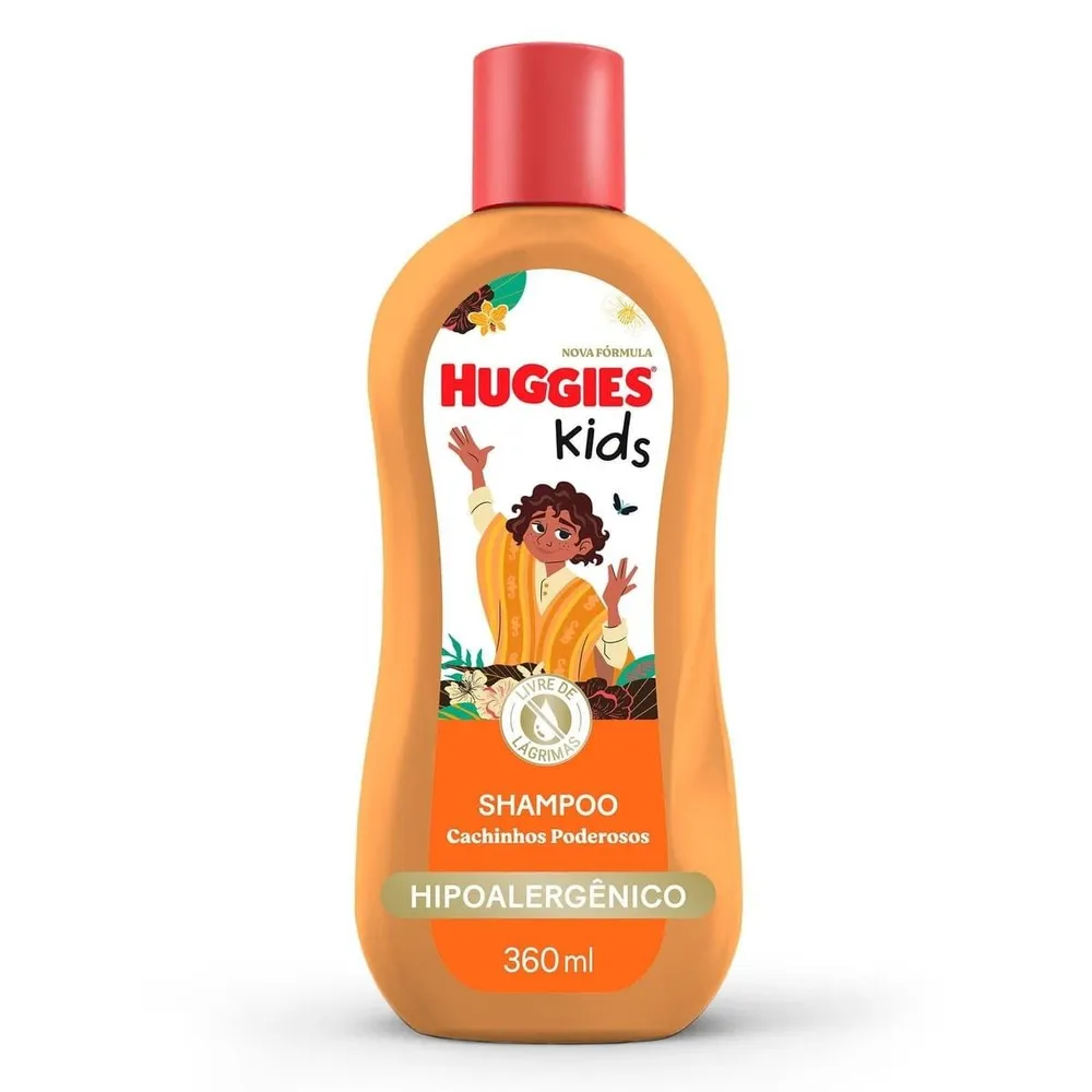 Shampoo Infantil Huggies Kids Cachinhos Poderosos 360ml