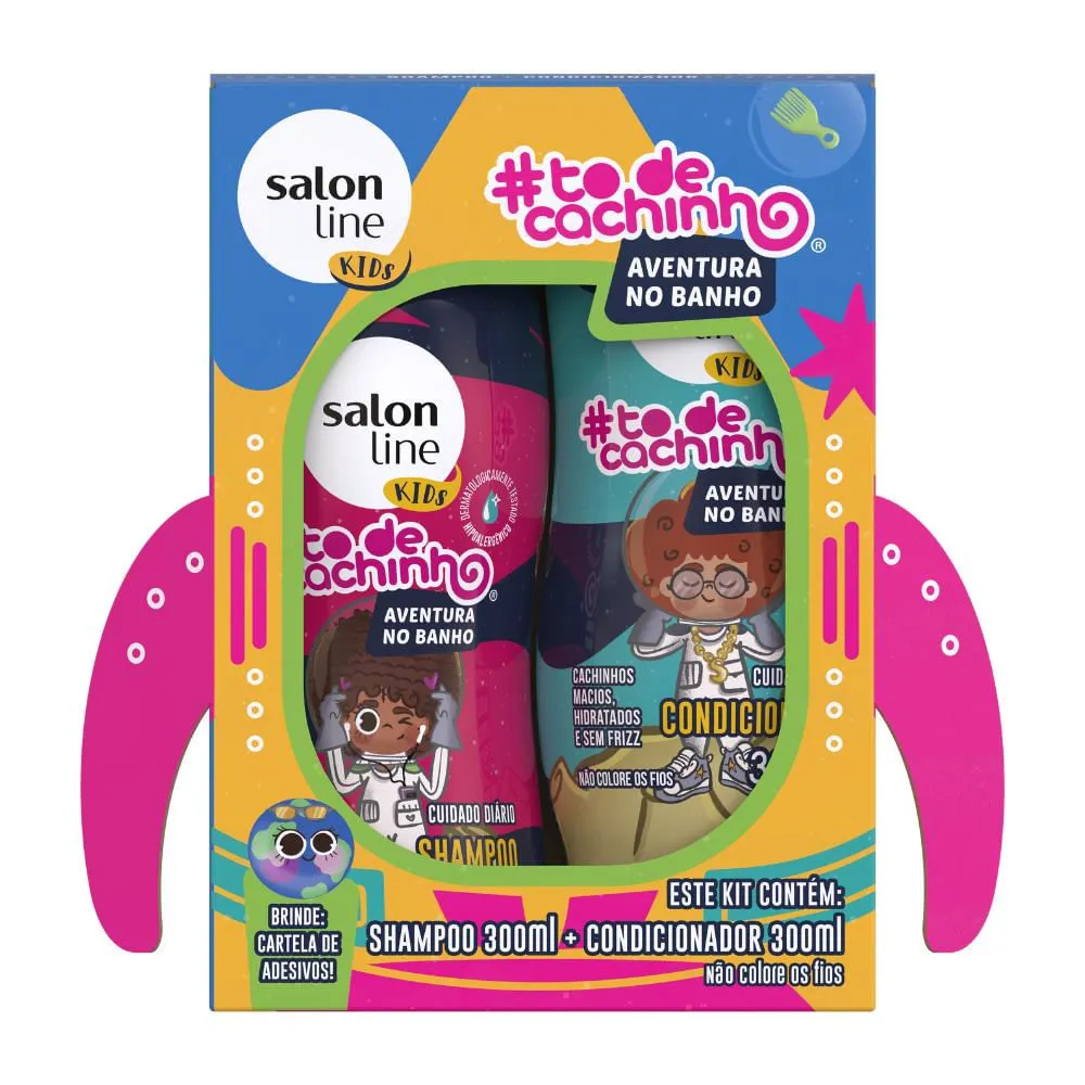 Shampoo Kit Salon Line #Todecachinho - Aventura 300ml