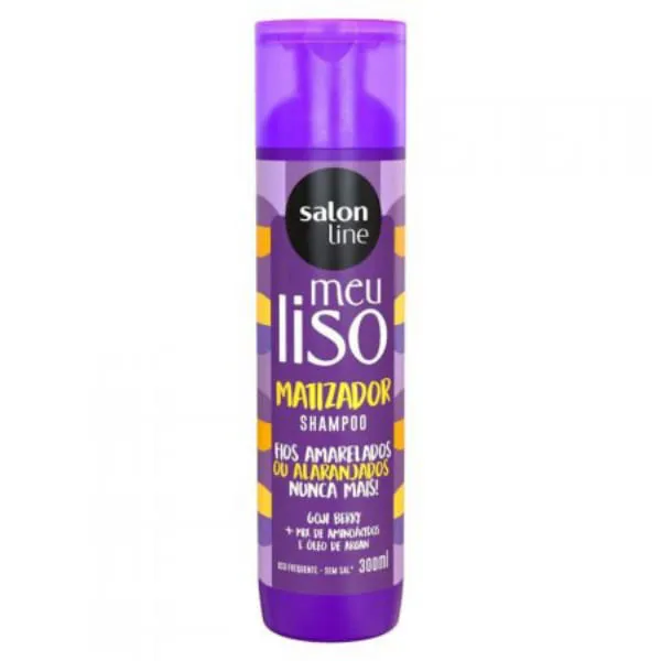 Shampoo Salon Line Meu Liso Matizador Loiro 300ml