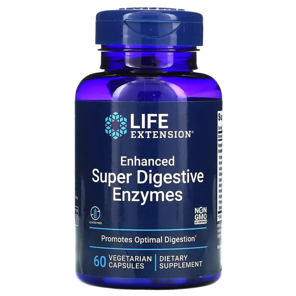 Super Enzimas Digestivas 60 Capsulas - Life Ext.