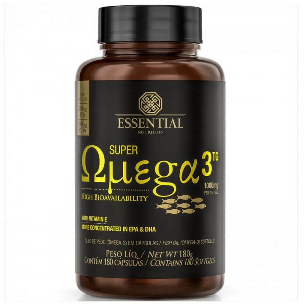Super Omega 3 Tg (180 Cápsulas) 1000mg - Essential Nutrition