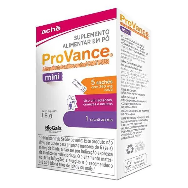 Suplemento Alimentar Provance Mini 360mg Pó para Solução Oral 5 Sachês