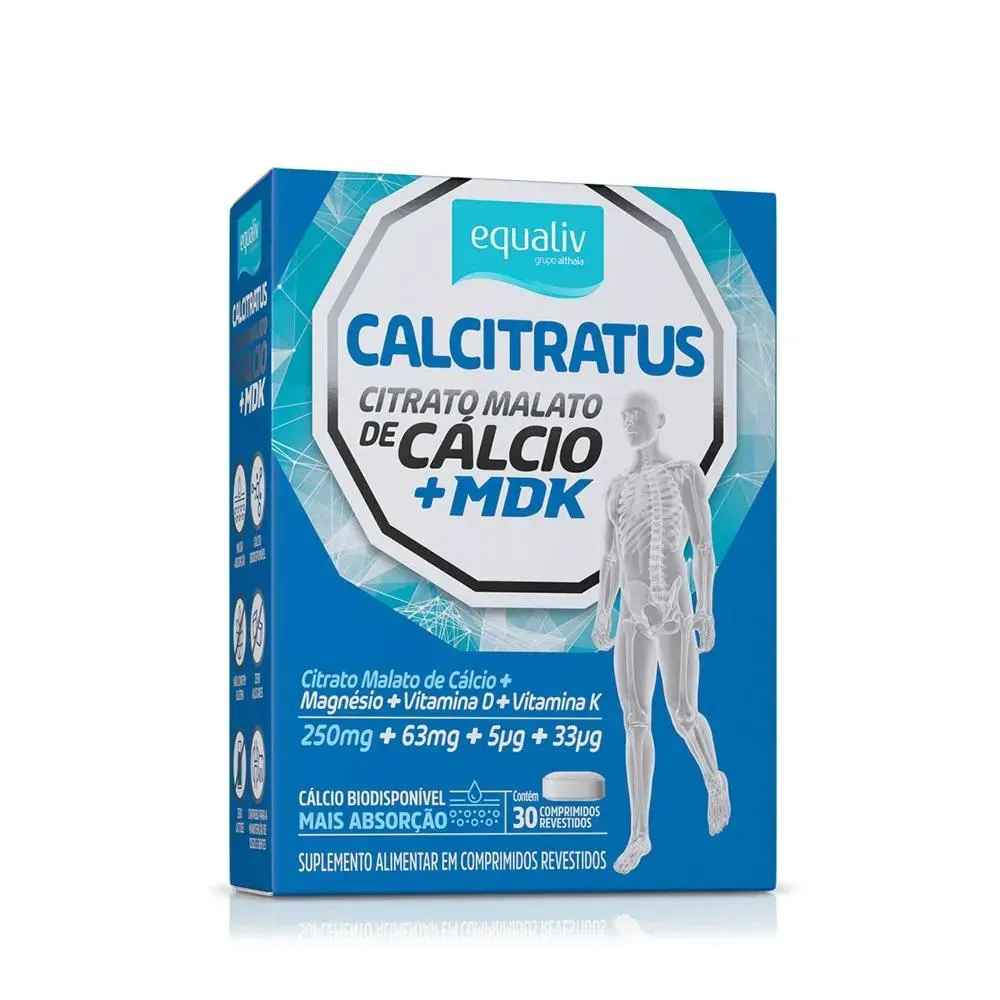Suplemento Calcitratus + Mdk 30 Comprimidos - Equaliv