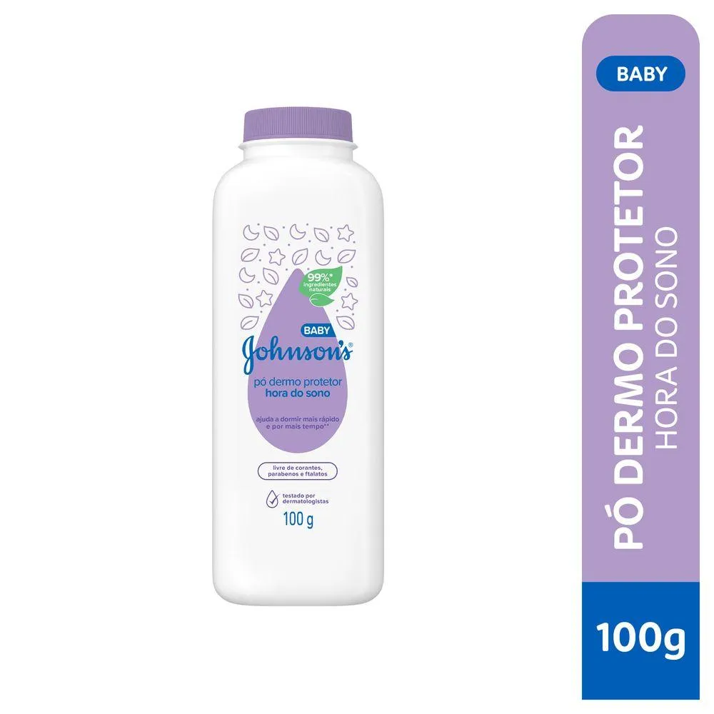 Talco Infantil Johnson's Baby Dermo Protetor Hora do Sono 100g