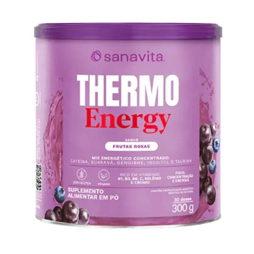 Thermo Energy 300g - Sanavita Frutas Roxas