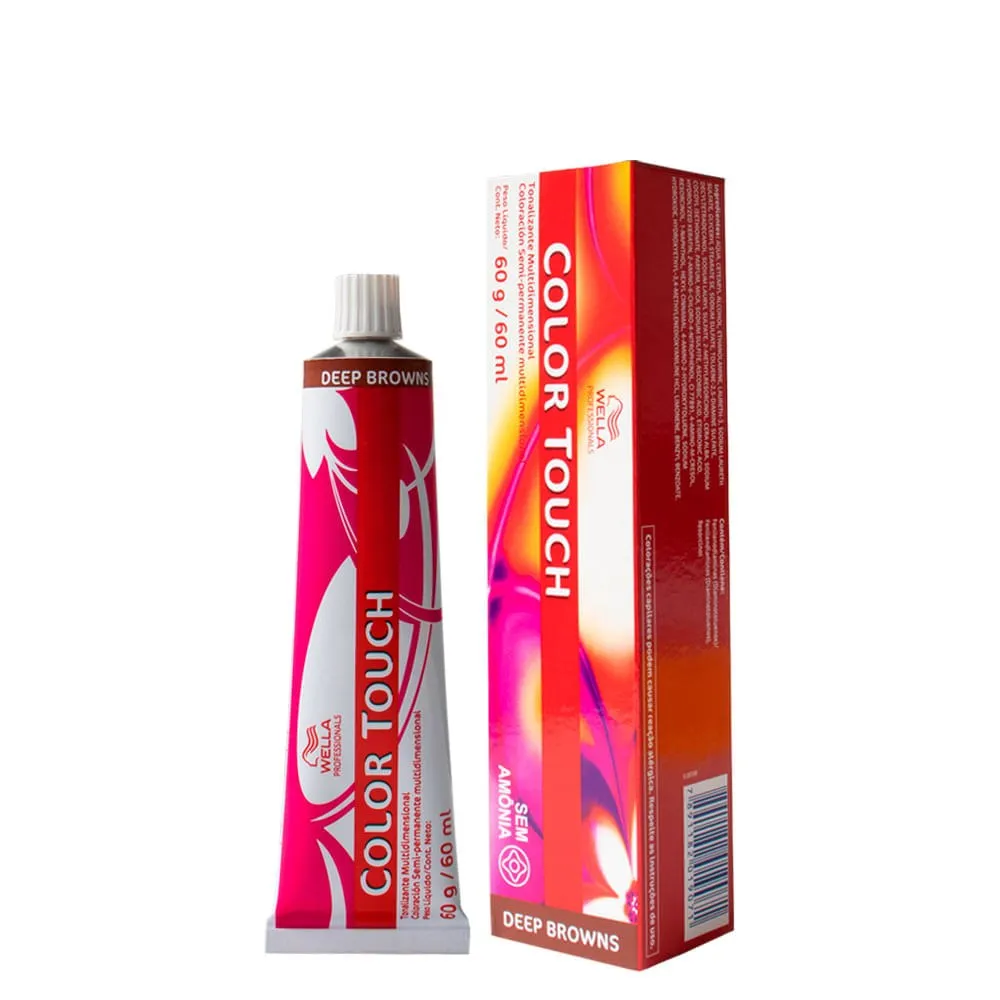 Tonalizante Wella Professionals Color Touch Deep Browns 10/73 Louro Claríssimo Marrom Dourado 60 g