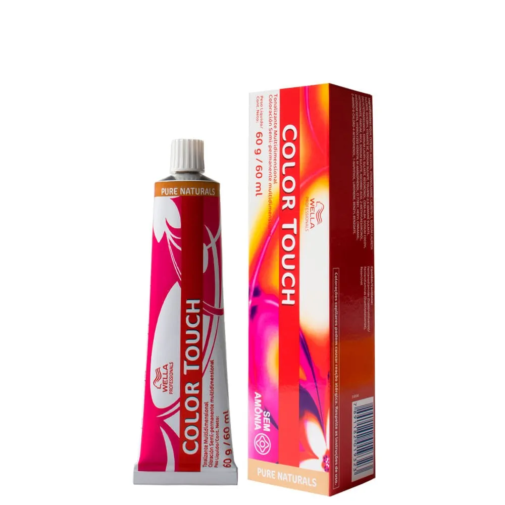 Tonalizante Wella Professionals Color Touch Pure Naturals 9/0 Louro Ultraclaro 60 g