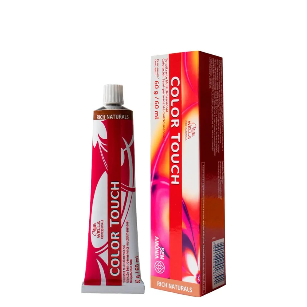 Tonalizante Wella Professionals Color Touch Rich Naturals 6/3 Louro Escuro Dourado 60 g