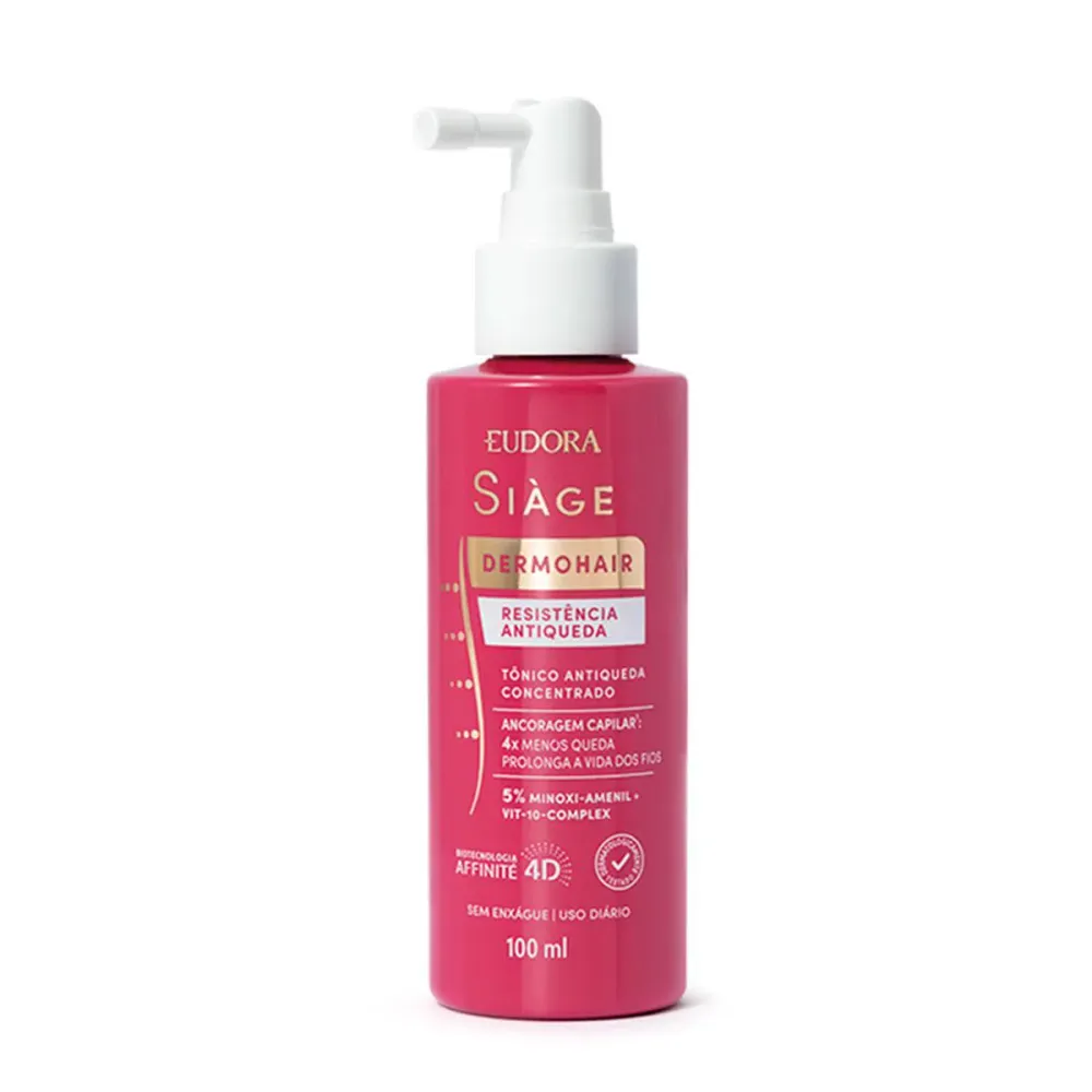 Tônico Antiqueda Concentrado Siàge DermoHair Resistência Antiqueda 100ml
