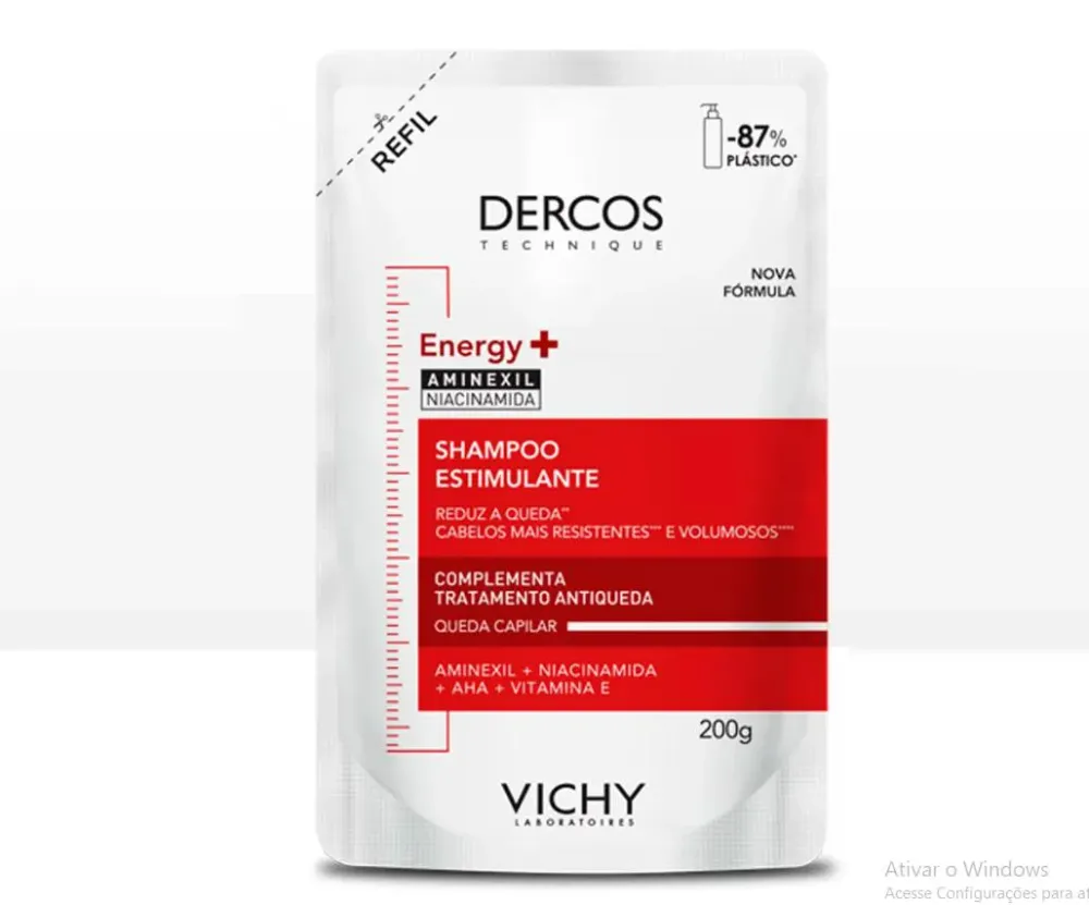 Vichy Dercos Energy+ Refil Shampoo Estimulante 200g