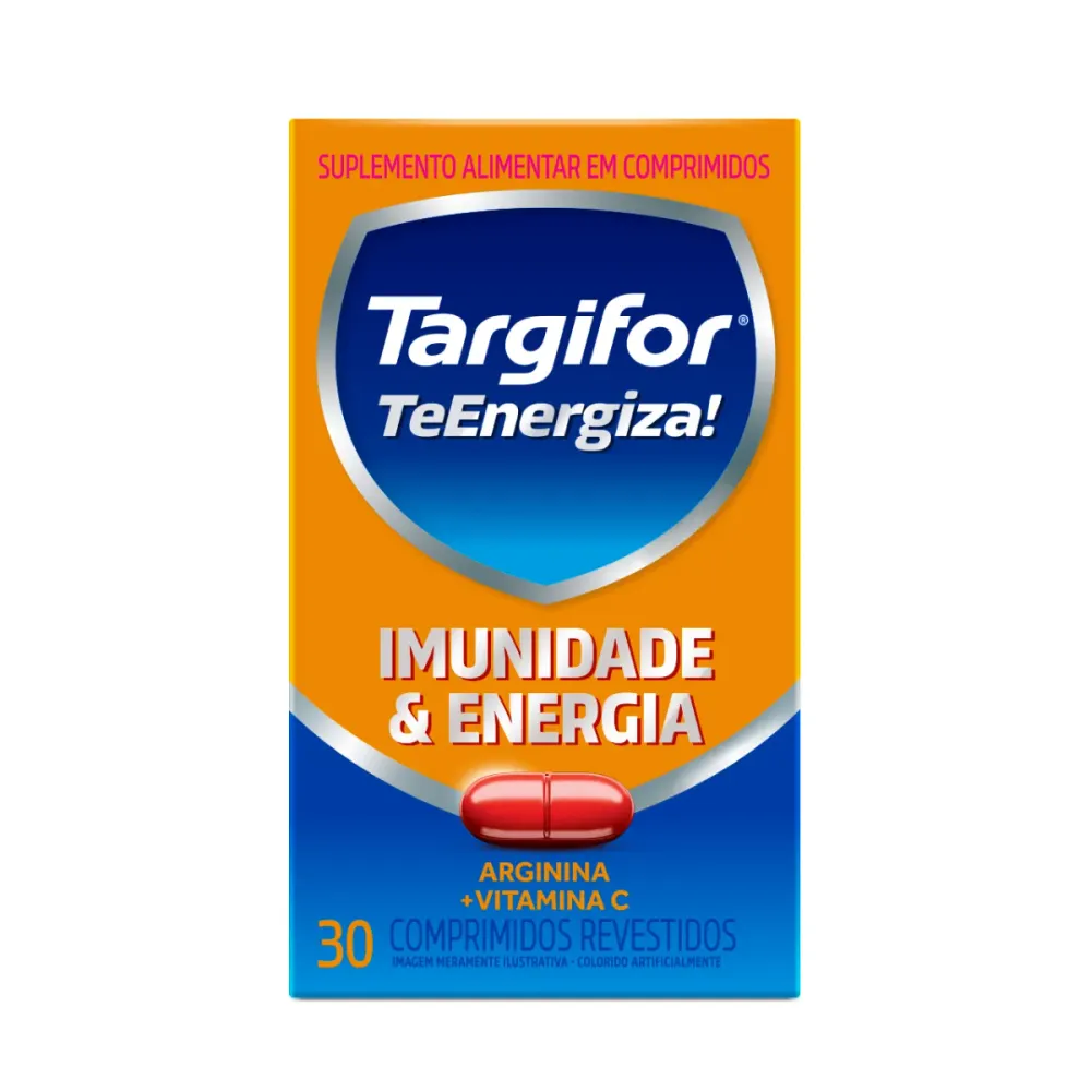 Vitamina C 500mg + Arginina 500mg Targifor TeEnergiza! 30 comprimidos