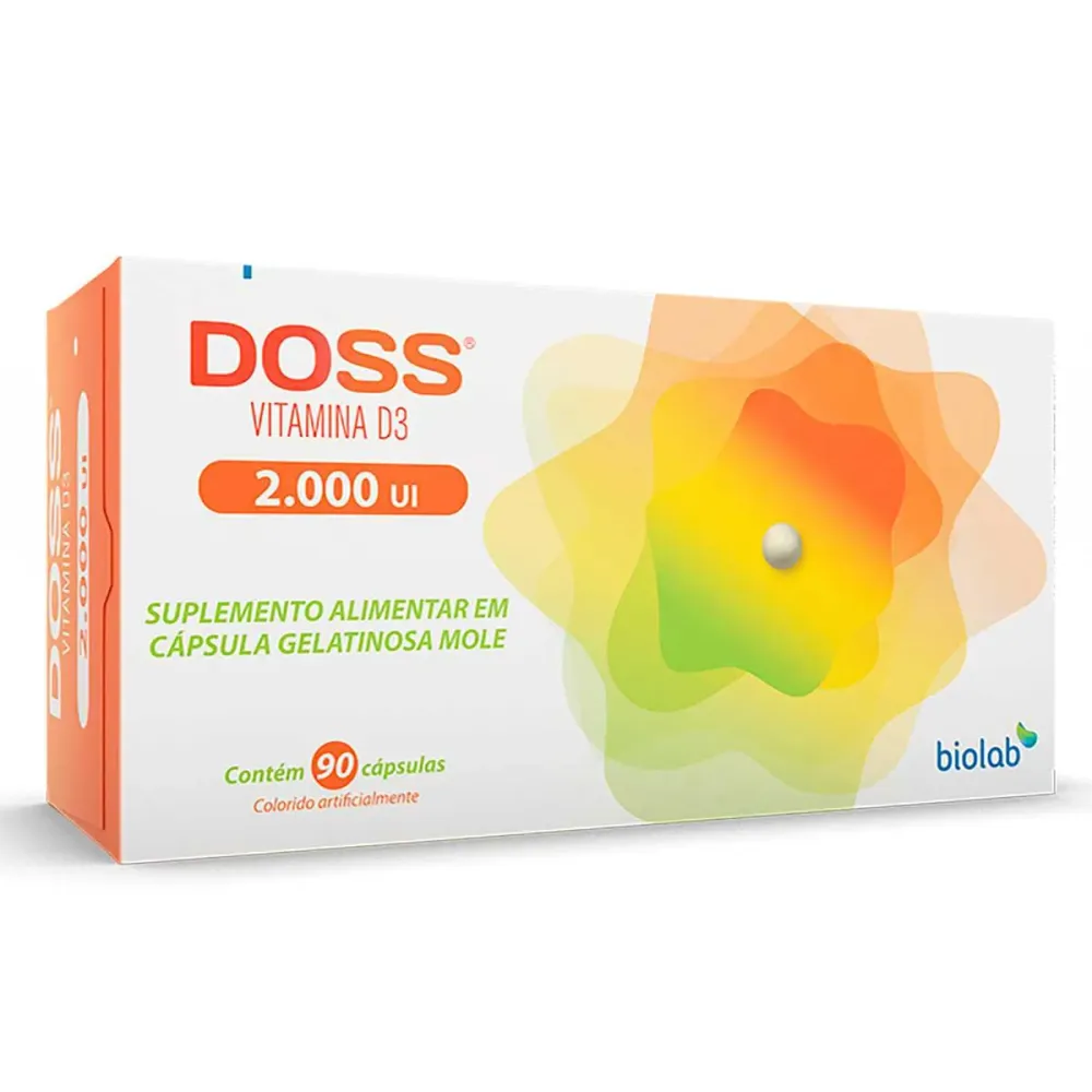 Vitamina D3 2.000UI Doss 90 cápsulas
