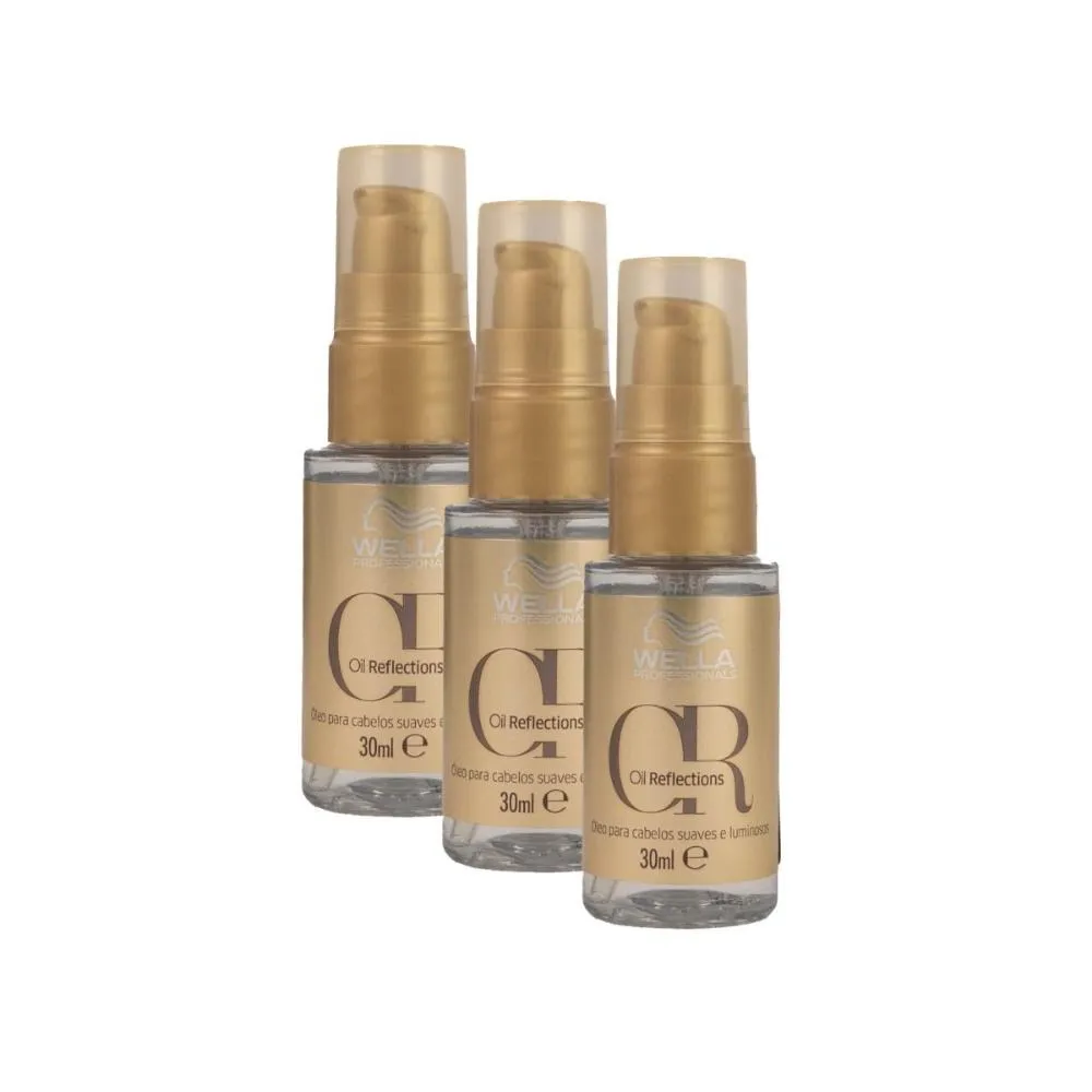 Wella Oil Reflections - Kit 3 Óleos Capilares - 30ml cada