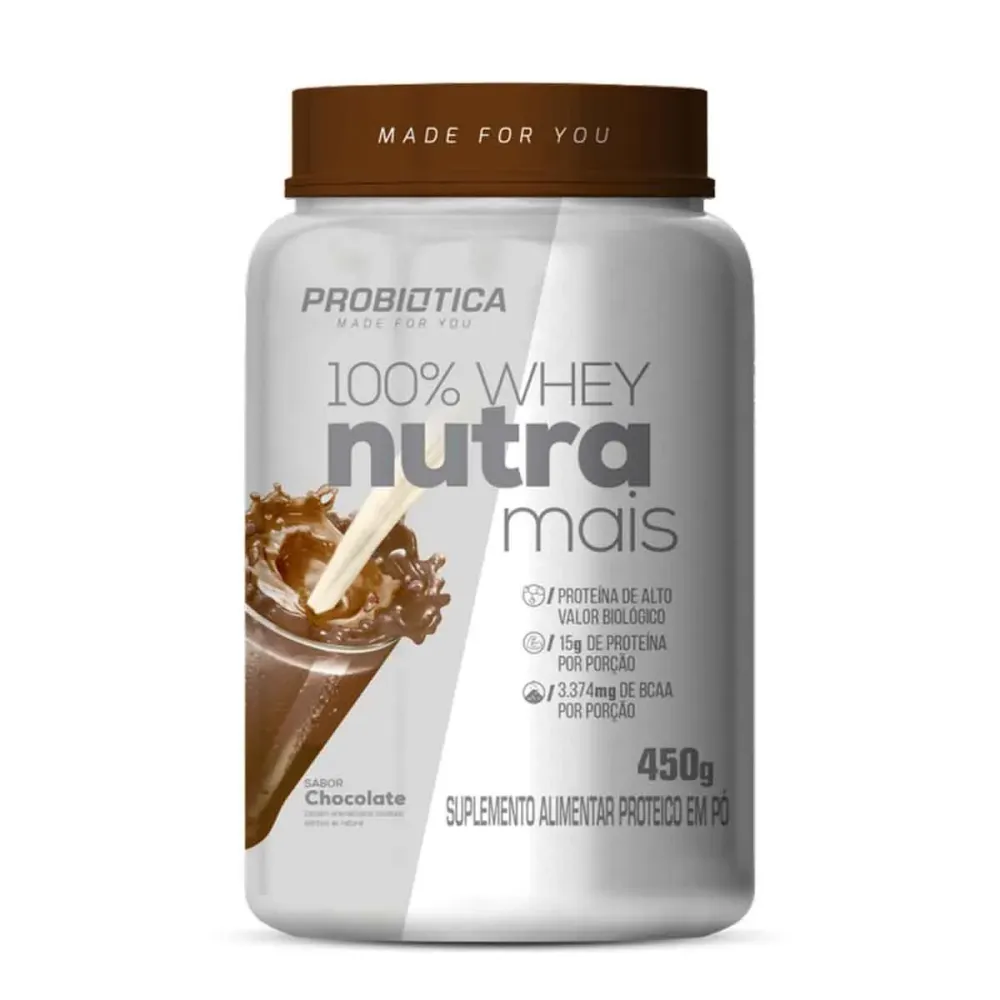 Whey Protein 100% Whey Nutra Mais Chocolate 450g