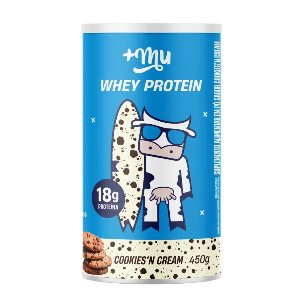 Whey Protein Concentrado +Mu Cookies N'Cream 450g