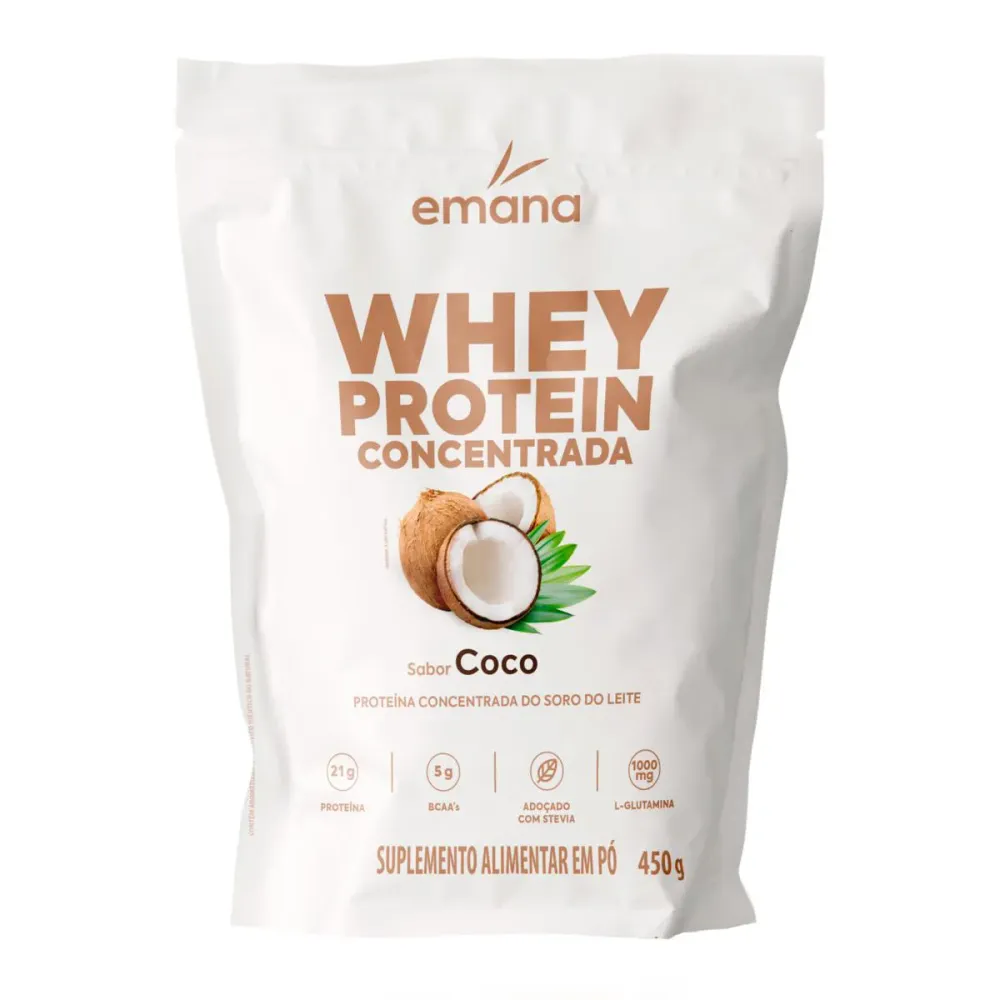 Whey Protein Emana Coco em Pó 450g
